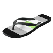 Agender Pride-vlag Teenslippers (Schuin)