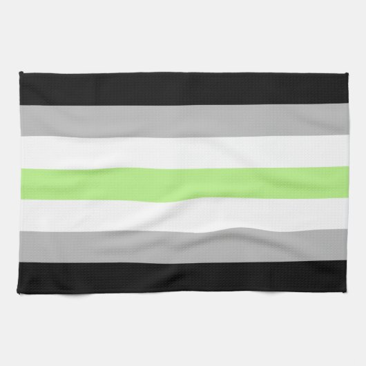 Agender Pride Vlag Theedoek (Horizontaal)