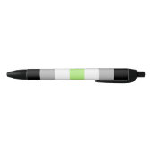 Agender Pride-vlag Zwarte Inkt Pen (Bodem)