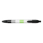 Agender Pride-vlag Zwarte Inkt Pen (Achterkant)
