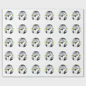Agender Pride Vuist Cirkelprint Cadeaupapier (Vlak)