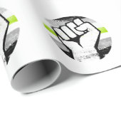 Agender Pride Vuist Cirkelprint Cadeaupapier (Rol Hoek)