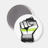Agender Pride Vuist Magneet (Voorkant / Achterkant)