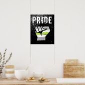 Agender Pride Vuist Poster (Keuken)