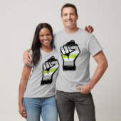 Agender Pride Vuist T-Shirt (Unisex)