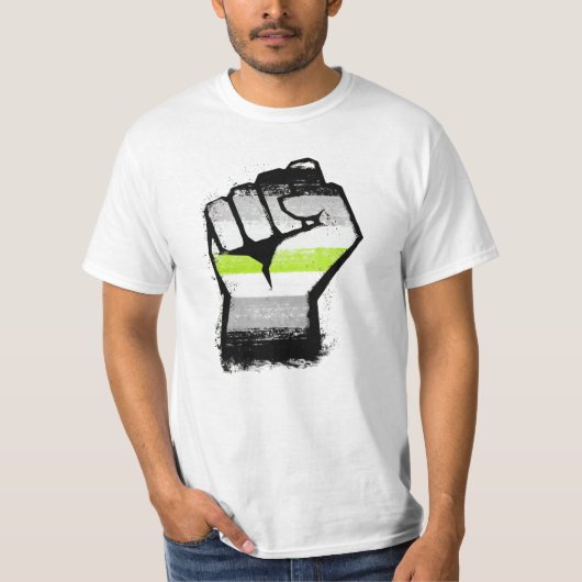 Agender Protest Fist T-shirt (Voorkant)