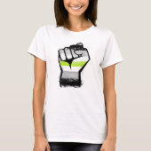 Agender Protest Fist T-shirt (Voorkant)