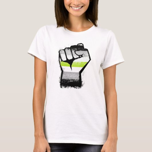 Agender Protest Fist T-shirt (Voorkant)