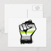 Agender Protest Vuist Briefkaart (Voorkant / Achterkant)