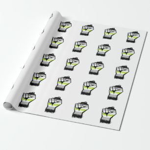 Agender Protest Vuist Cadeaupapier
