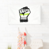 Agender Protest Vuist Spandoek (Insitu)
