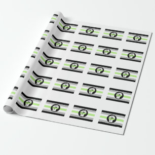 Agender Protestvlag Cadeaupapier