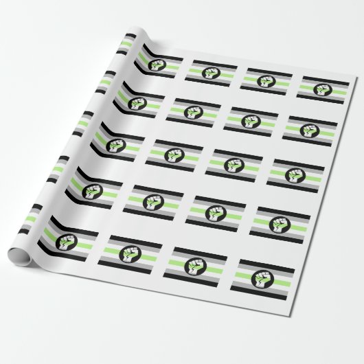Agender Protestvlag Cadeaupapier (Uitgerold)
