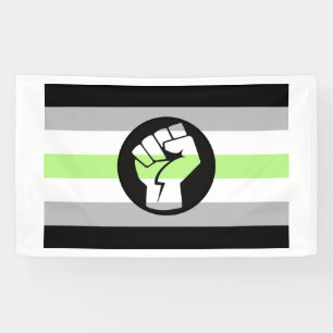 Agender Protestvlag Spandoek