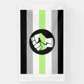 Agender Protestvlag Spandoek (Verticaal)
