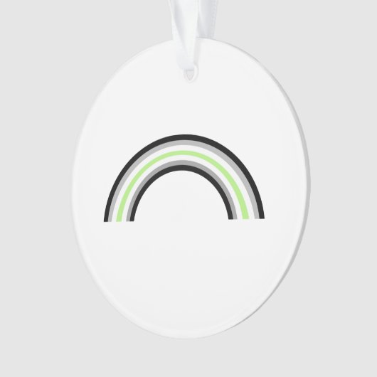 Agender Rainbow Ornament (voorkant)