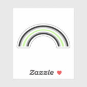 Agender Rainbow Sticker (Vel)