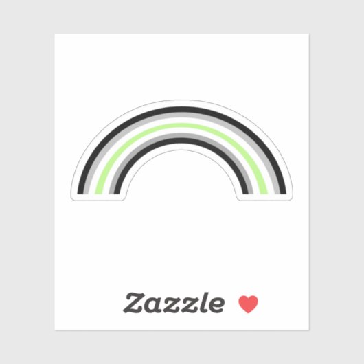 Agender Rainbow Sticker (Vel)