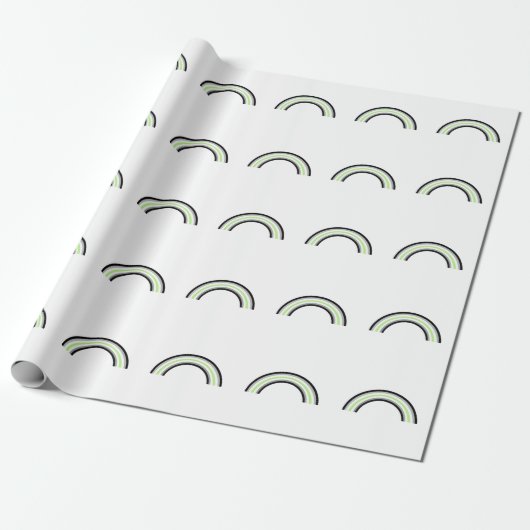 Agender Regenboog Cadeaupapier (Uitgerold)