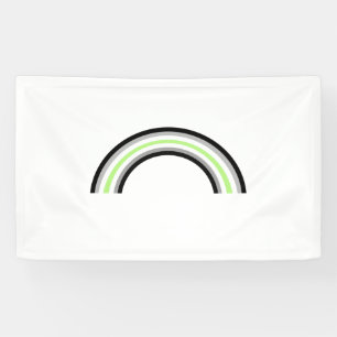 Agender Regenboog Spandoek