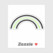 Agender Regenboog Sticker (Vel)