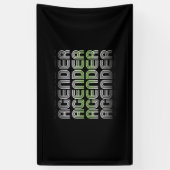 Agender Retro Pride Spandoek (Verticaal)