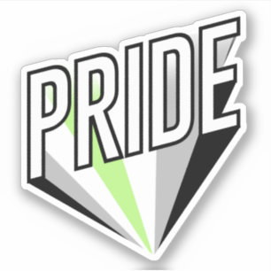 Agender trots barst sticker