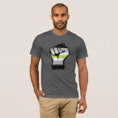 Agender trots vuist t-shirt (Voorkant volledig)
