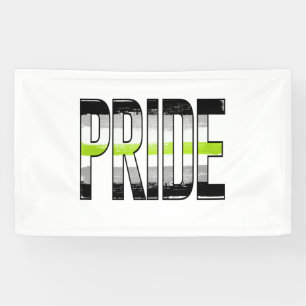 Agender trots woord spandoek
