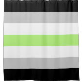 Agender Vlag Douchegordijn (Voorkant)