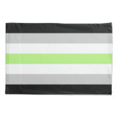Agender Vlag Standaard Kussensloop (Achterkant-Links)