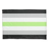 Agender Vlag Standaard Kussensloop (Voorkant-Links)