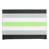 Agender Vlag Standaard Kussensloop (Voorkant-Rechts)