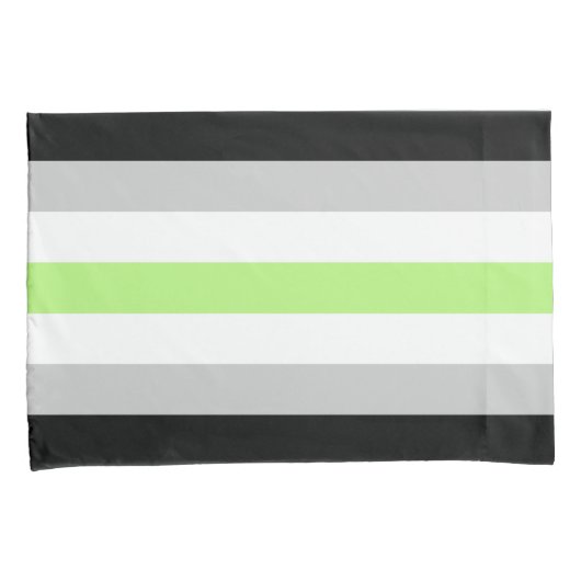 Agender Vlag Standaard Kussensloop (Voorkant-Rechts)