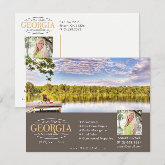 AGENT AD (ÉÉN AGENT) AANKONDIGINGSKAART (Voorkant / Achterkant)