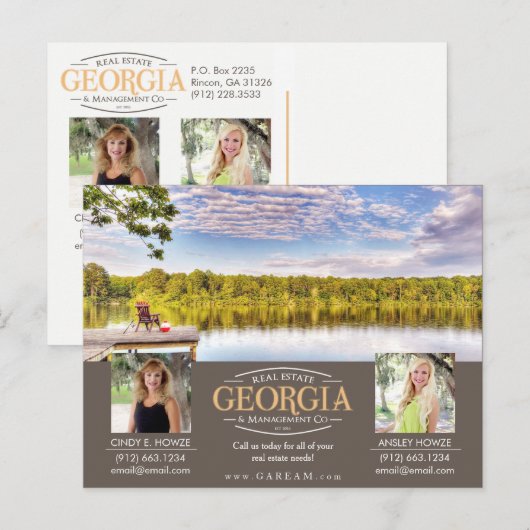 AGENT AD (TWEE AGENTEN) AANKONDIGINGSKAART (Voorkant / Achterkant)