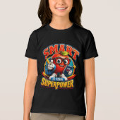 Agent Apple | Schattig 'Terug naar School' Mascott Tri-Blend Shirt (Voorkant)
