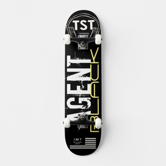 AGENT BLACK Skateboard (Voorkant)