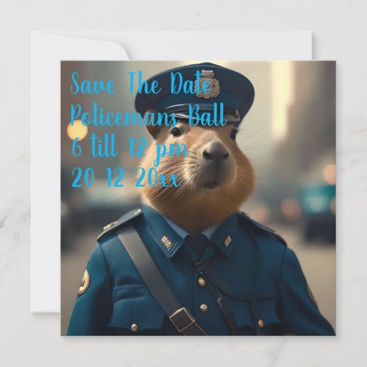 Agent Capybara: Het bewaren van de vrede, Save The Date (Voorkant)