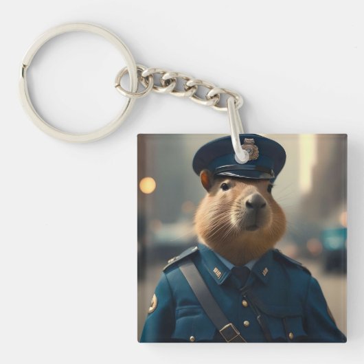 Agent Capybara: Het bewaren van de vrede, Sleutelhanger (voorkant)
