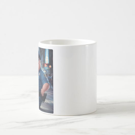 Agent eet donut koffiemok (Center)