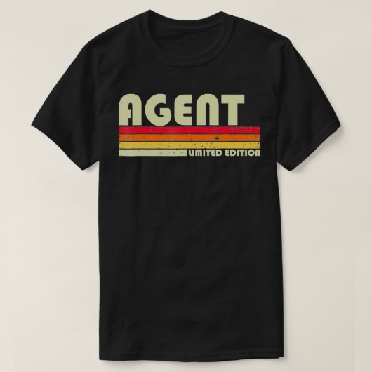 AGENT Funny Job Title Professionals Birthday Worke T-shirt (Design voorkant)