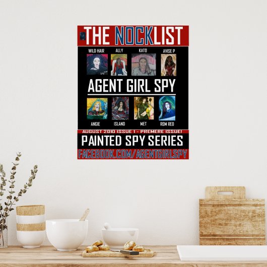 AGENT GIRL SPY POSTER (Keuken)