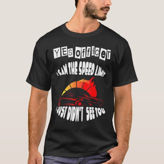 Agent I zag de Speed Limit Street Racing 4 T-shirt (Voorkant)