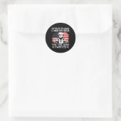 Agent, ik had geen idee dat de thee de VS verdraai Ronde Sticker (Tas)