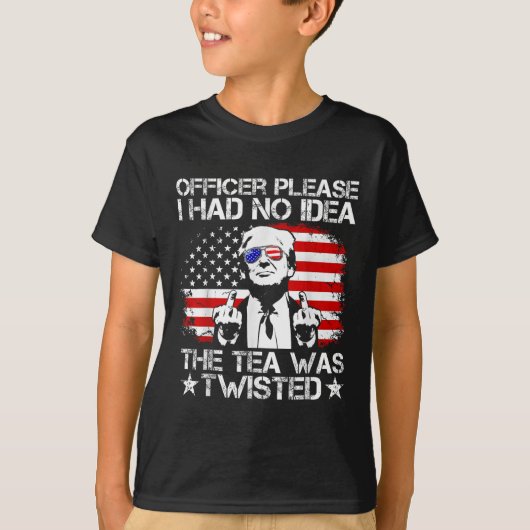 Agent, ik had geen idee dat de thee de VS verdraai T-shirt (Voorkant)
