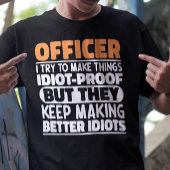 Agent Ik probeer het grappig te maken T-shirt