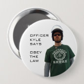 agent Kyle Ronde Button 4,0 Cm (Voorkant /achterkant)
