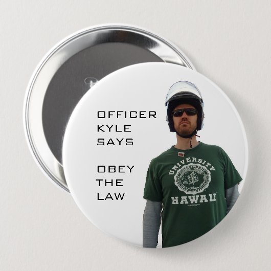 agent Kyle Ronde Button 4,0 Cm (Voorkant /achterkant)