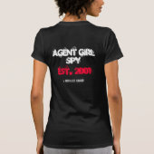 AGENT MEISJE SPIONNE T-SHIRT (Achterkant)